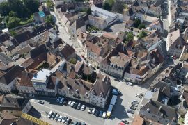 Vue sur les toits de la ville haute