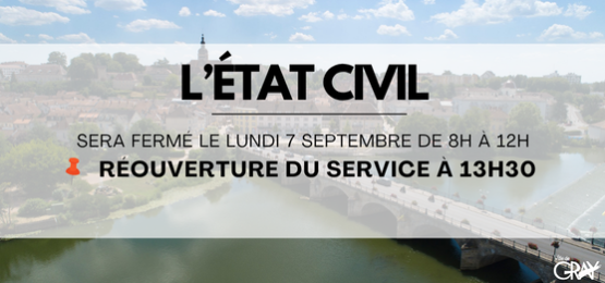 Fermeture état civil