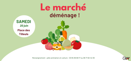 Le marché déménage